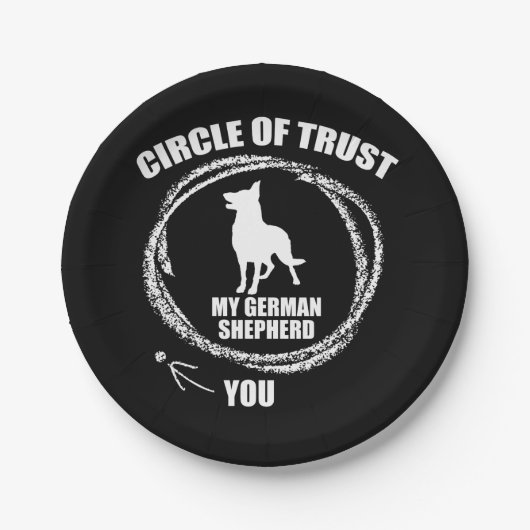 Circle Trust My German Shepherd Papieren Bordje (Voorkant)