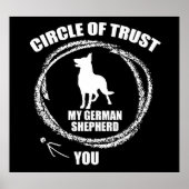 Circle Trust My German Shepherd Poster (Voorkant)