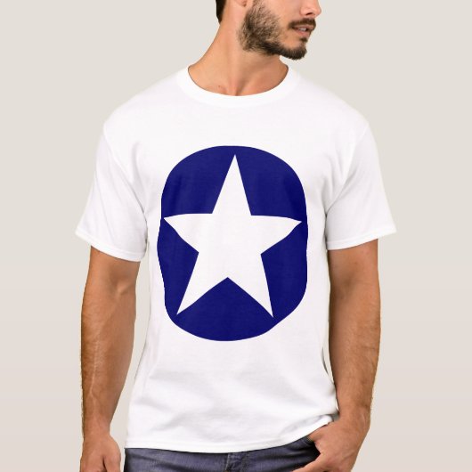 Circled Star - Donkerblauw T-shirt (Voorkant)
