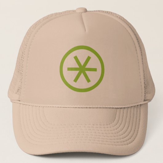 Circled Sterisk Trucker Pet (Voorkant)