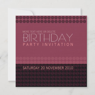 CirclenStripez Toutes les occasions Invitation de