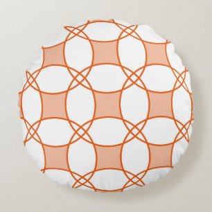 Circles Art: Naadloos geometrisch patroon Rond Kussen