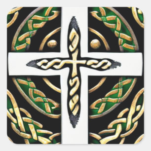 Circles Celtic Cross Sticker