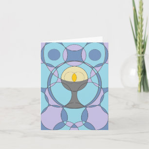 Circles Chalice Kaart - Paarse en Blauw