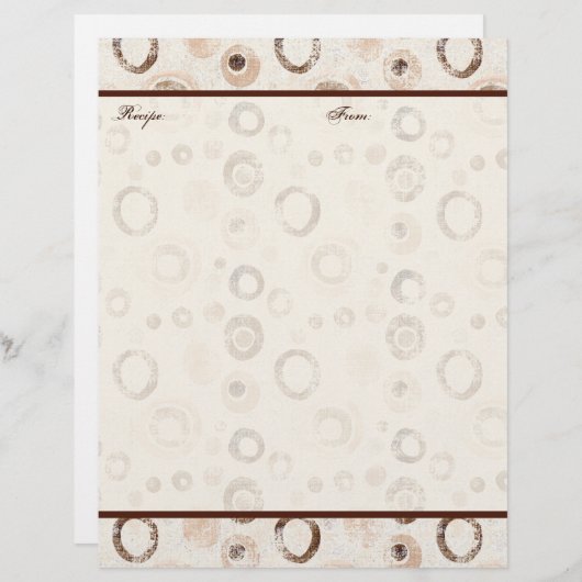 Circles contemporains Mariage Recette Pages (Devant / Derrière)