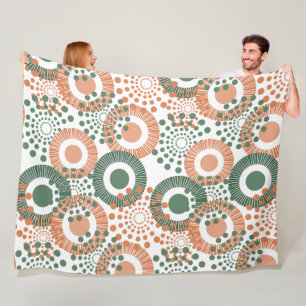 Circles, Everywhere Circles Fleece Deken