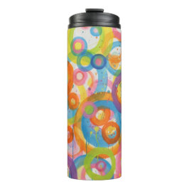 Circles in Motion: A Sip of Joy  Thermosbeker