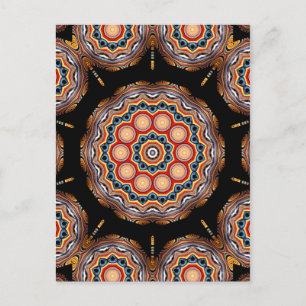 Circles Kaleidoscope Briefkaart