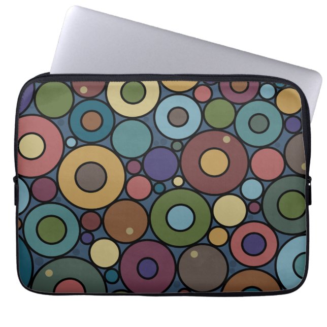 Circles-laptophoes Laptop Sleeve (Voorkant)
