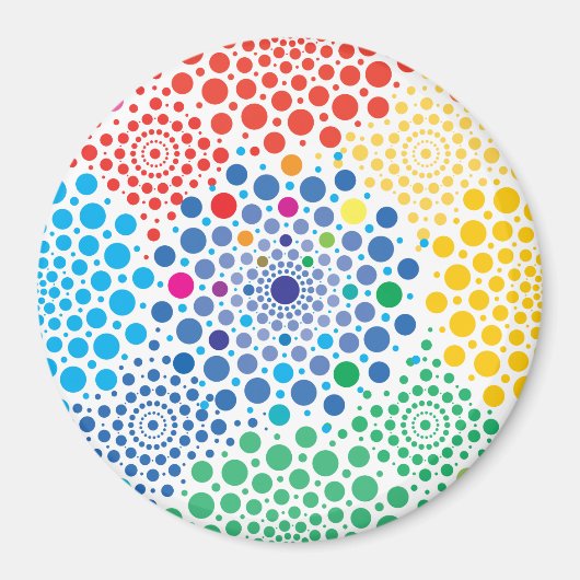 Circles Mandala 3 Magneet (Voorkant)