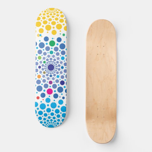 Circles Mandala 3 Skateboard (Voorkant)