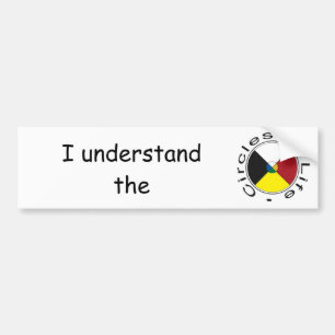 Circles of Life Understanding 4 Seizoenen Bumpersticker