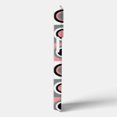 Circles Pattern Girly Pink Black White Grey Case-Mate iPhone Case (Achterkant / Rechts)