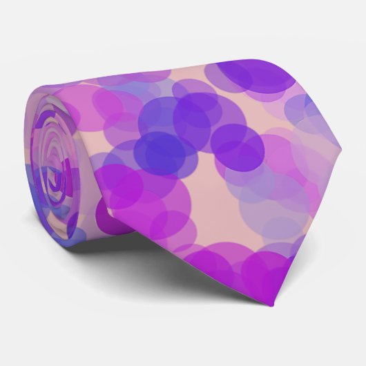 Circles Pattern Stropdas (Opgerold)