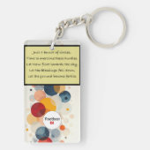 Circles (Poëzie) Acryl Sleutelhanger (achterkant)