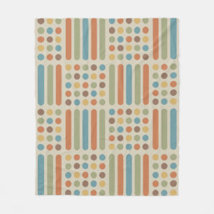 Circles uit de Mideeuw Multicolored 1 Fleece Deken