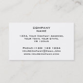 Circuit B & W 2 bande carte de visite blanc arrièr (Dos)