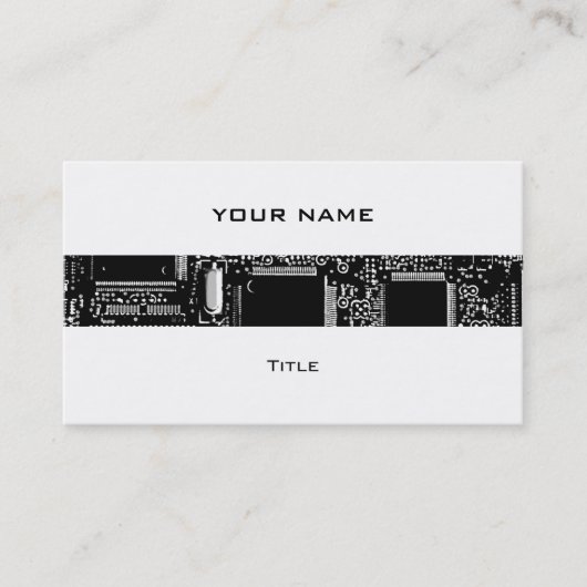 Circuit B & W 2 bande carte de visite blanc arrièr (Devant)