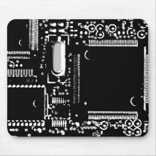 Circuit B&W 2 mouspad Muismat