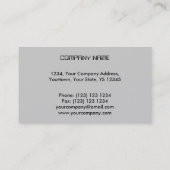 Circuit B & W 2-sjabloon voor visitekaartjes grijs (Achterkant)