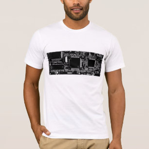 Circuit B&W t-shirt blanc