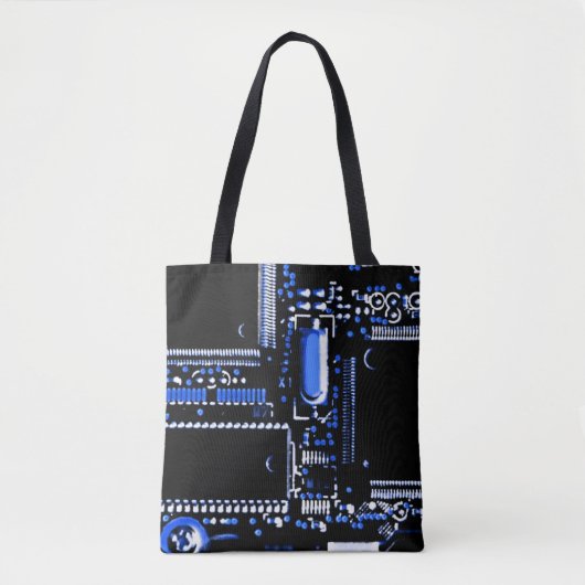 Circuit Blue 2 over de canvas tas (Voorkant)