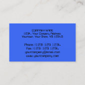Circuit Blue "PC restore" carte de visite bleu (Dos)