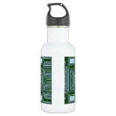 Circuit Board Achtergrond Waterfles (Achterkant)