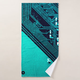 Circuit board. Electronic computer hardware techno