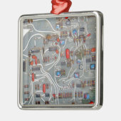 circuit board electronics metalen ornament (Links)