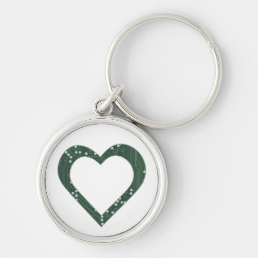 Circuit Board Heart Sleutelhanger (Voorkant)