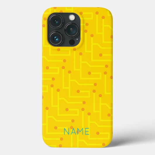Circuit Board Moderne Kinder NAAM Computer Wiz Fun Case-Mate iPhone Case (Achterkant)