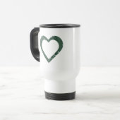 Circuit board Motif Heart Travel Mug (Devant gauche)