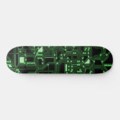 Circuit Board Motif Skateboard Deck (Horz)