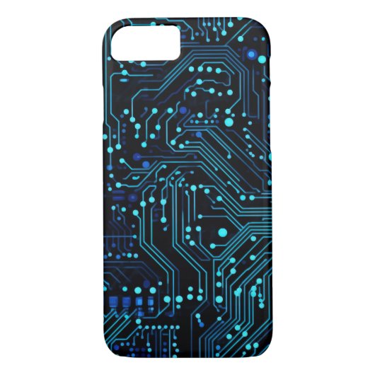 Circuit Board ontwerp illustratie Kussen Case-Mate iPhone Case (Achterkant)