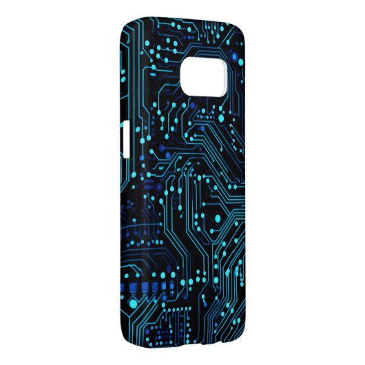 Circuit Board ontwerp illustratie Kussen Case-Mate Samsung Galaxy Hoesje (Back/Rechts)