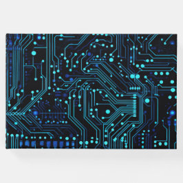 Circuit Board ontwerp illustratie Kussen Gastenboek
