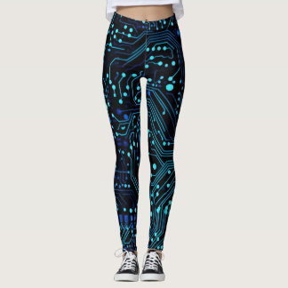 Circuit Board ontwerp illustratie Kussen Leggings