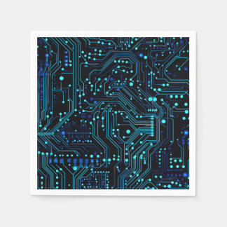 Circuit Board ontwerp illustratie Kussen Servet