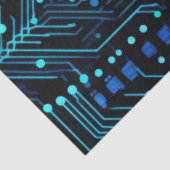 Circuit Board ontwerp illustratie Kussen Tissuepapier (Detail)
