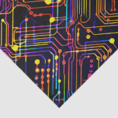 Circuit Board ontwerp illustratie Kussen Tissuepapier (Detail)