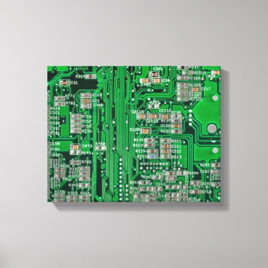 Circuit Board Painting Canvas Afdruk (Voorkant)