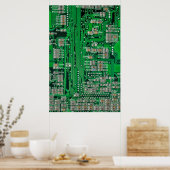 Circuit Board Painting Poster (Keuken)