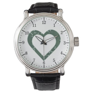 Circuit board Pattern Heart Horloge