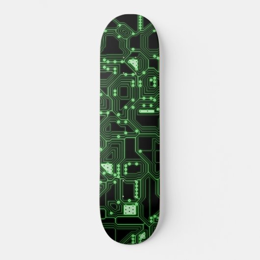 Circuit Board Pattern Skateboard Deck (Voorkant)