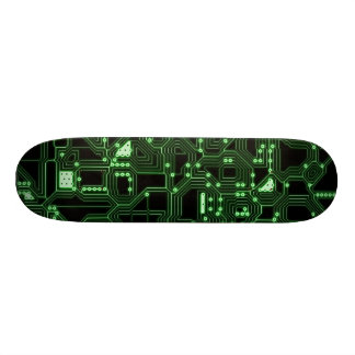 Circuit Board Pattern Skateboard Deck