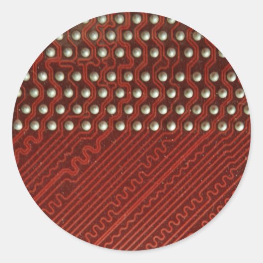 Circuit Board Round Sticker (Voorkant)