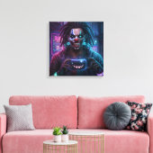 Circuit Clown Canvas Afdrukken (Insitu (Woonkamer))