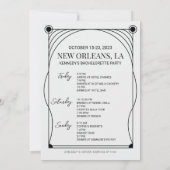 Circuit de fête de Bachelorette de carte de tarot (Dos)