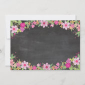 Circuit de la future mariée Invitation à la craie  (Dos)